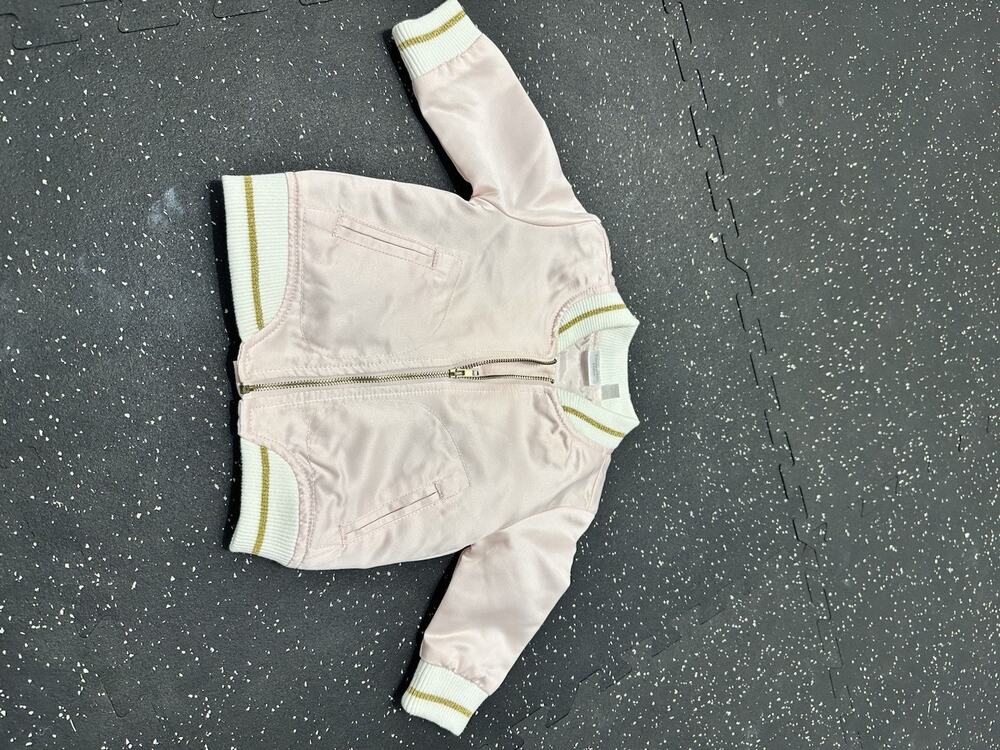 Kardashian Kids Baby Bomber Jacket Size 9 Months Pink